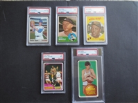 DEALER/COLLECTOR MONSTER CARD LOT---Mostly Baseball Cards---over 3000 cards including 400+ of PSA & Raw HOFers