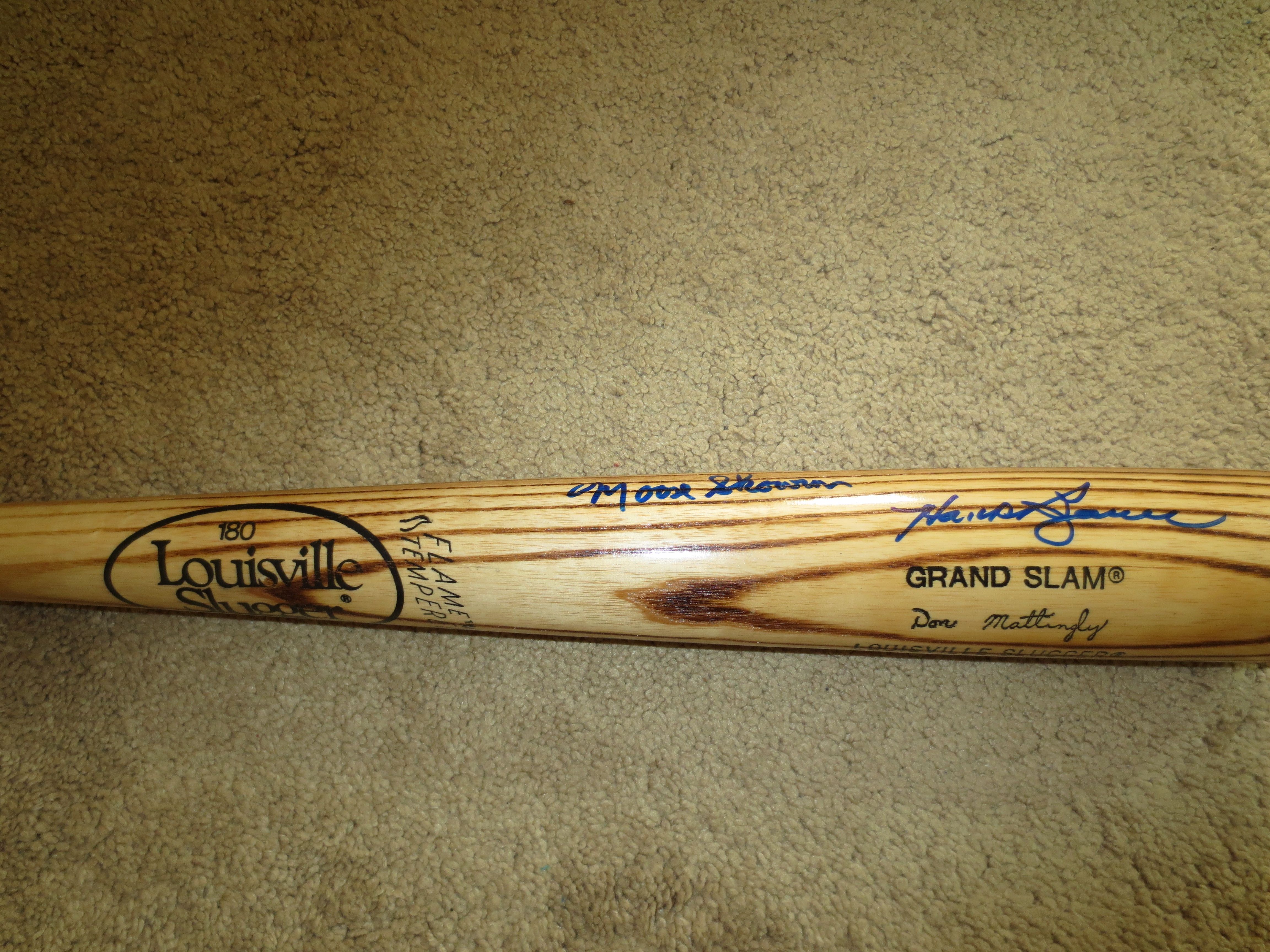 Lot detail multi autographed new york yankees baseball bat berra